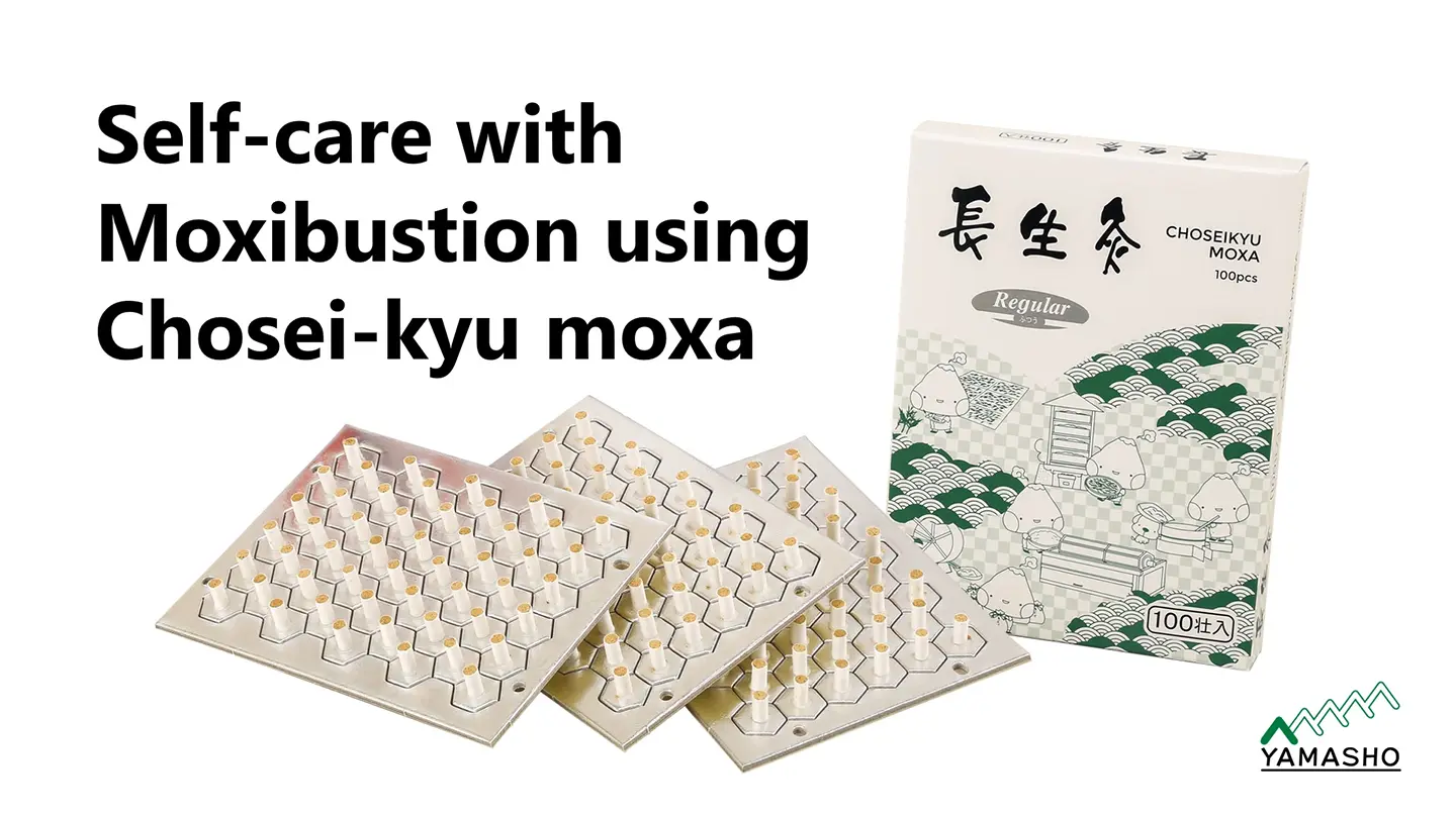Self-care with moxibustion using Chosei-kyu moxa