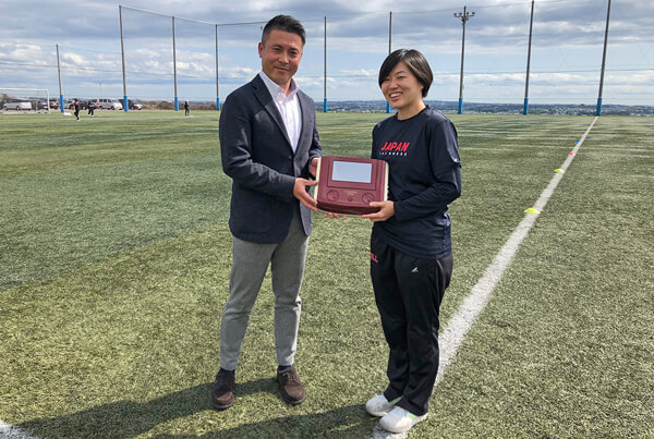Left: Our support staff / Right: Japan Women's National Team Head Coach