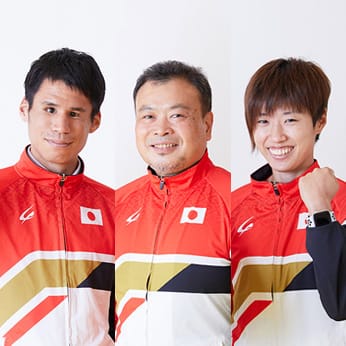 Tameyasu Maeda: Para athletics trainer, Tadashi Horikoshi: Para athlete, Yuka Takamatsu: Para athlete