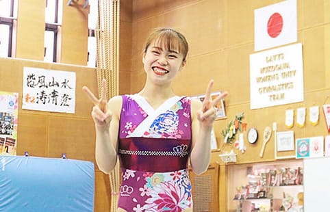 Artistic Gymnast Aiko Sugihara answered various questions