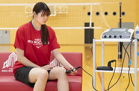 Nichika Yamada were using the ultrasound physiotherapy device