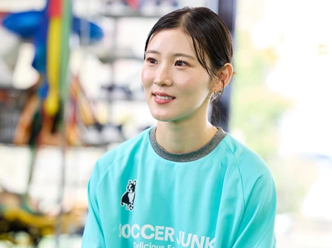 Futsal player Naomi Matsumoto answered various questions