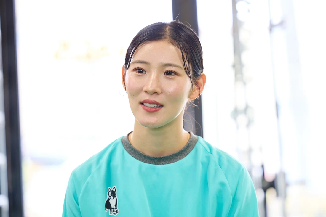 Futsal player Naomi Matsumoto answered various questions